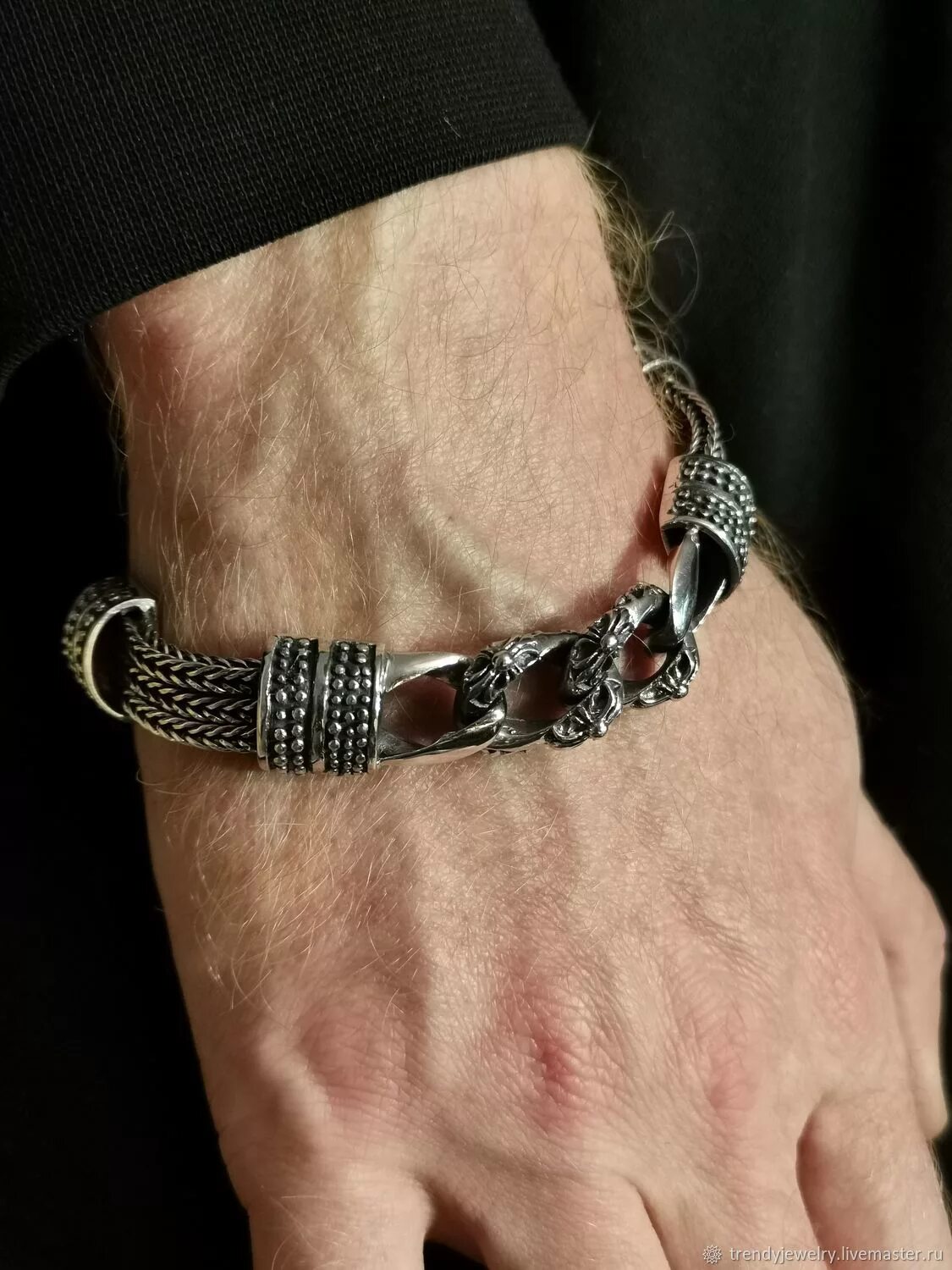 оригинальные мужские браслеты. браслет hqlt087. браслет мужской бм 086. кожаный браслет григориан. кожаный браслет серебряная мода 633032.
