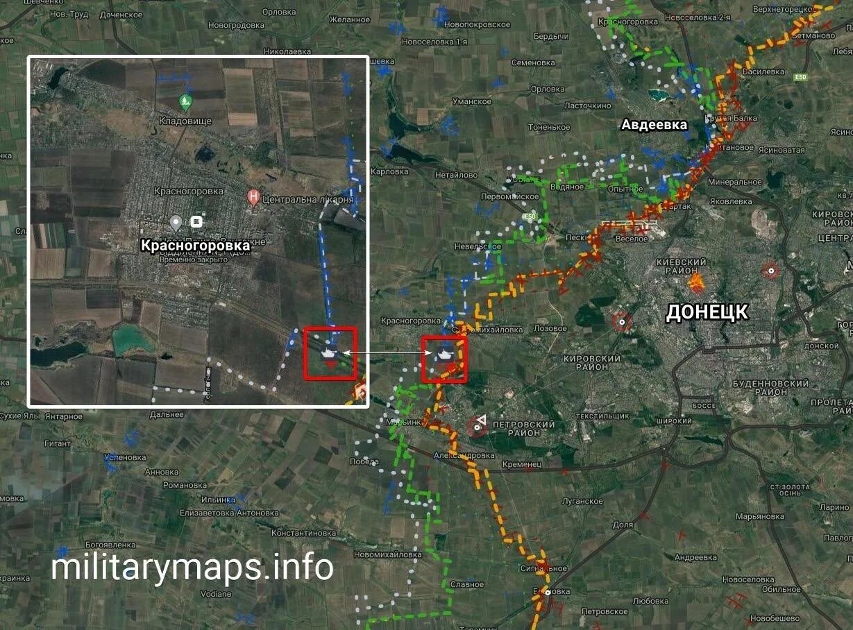 Красногоровка на карте боевых действий. Красногоровка Донецкая область на карте. Красногоровка ДНР на карте. Красногоровка карта боевых.