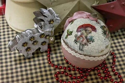 Новогодняя ретро игрушка своими руками