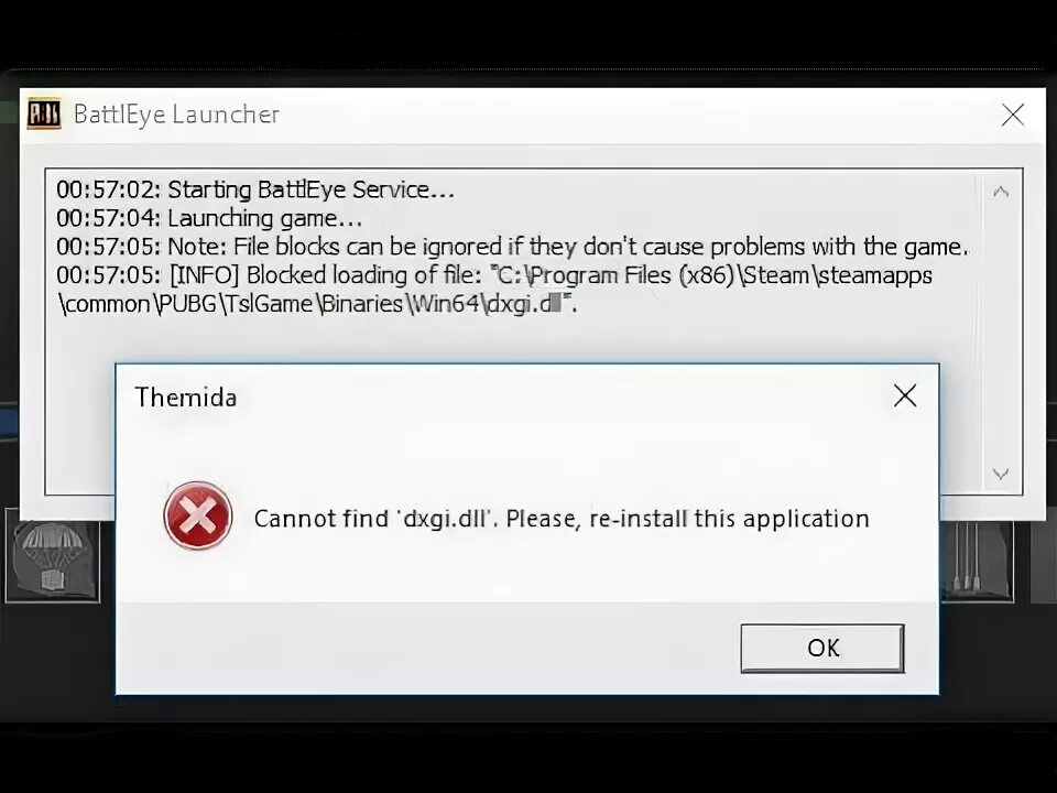 Cannot load dll. BATTLEYE. Ошибка BATTLEYE как исправить. Themida ошибка. Blocked loading of file:.