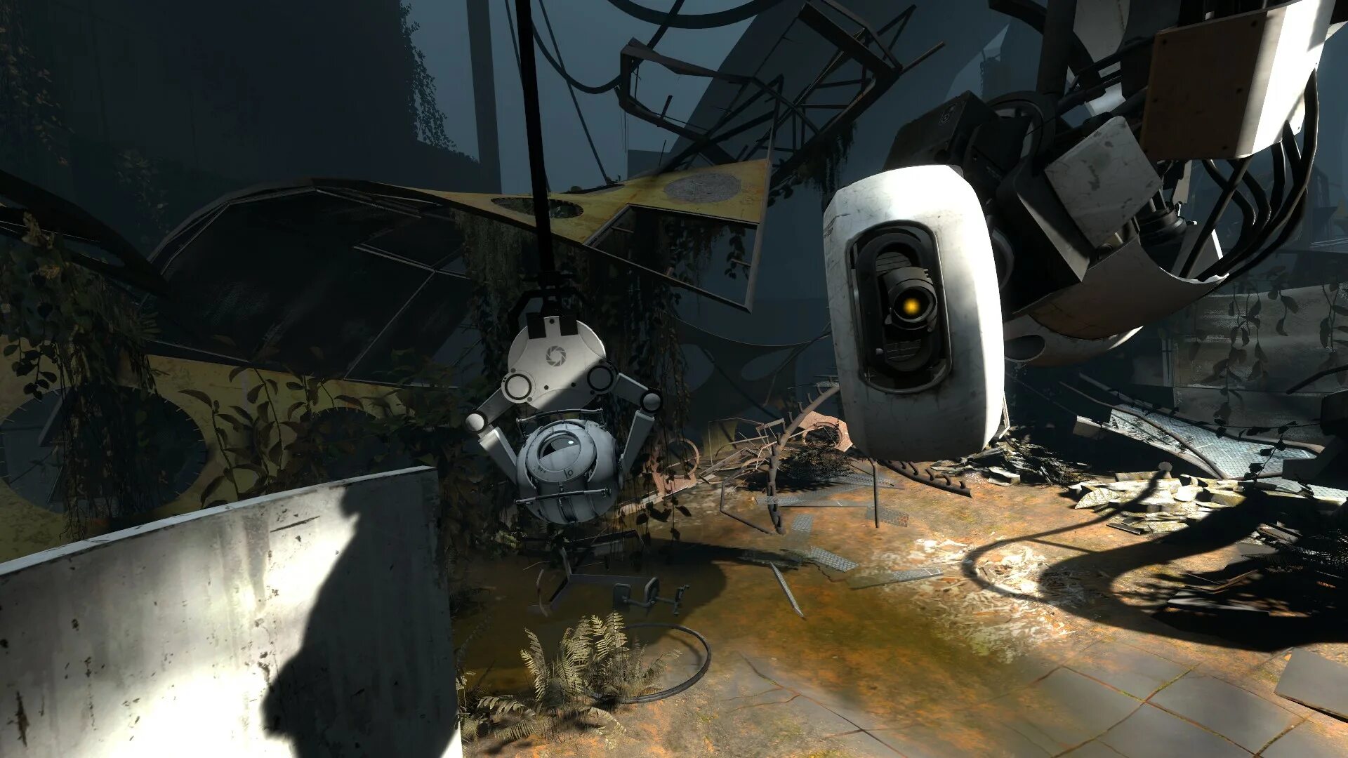 Mrs portal. Portal 2. портал 2 порталы. portal 2 финал. уитли в теле гладос.
