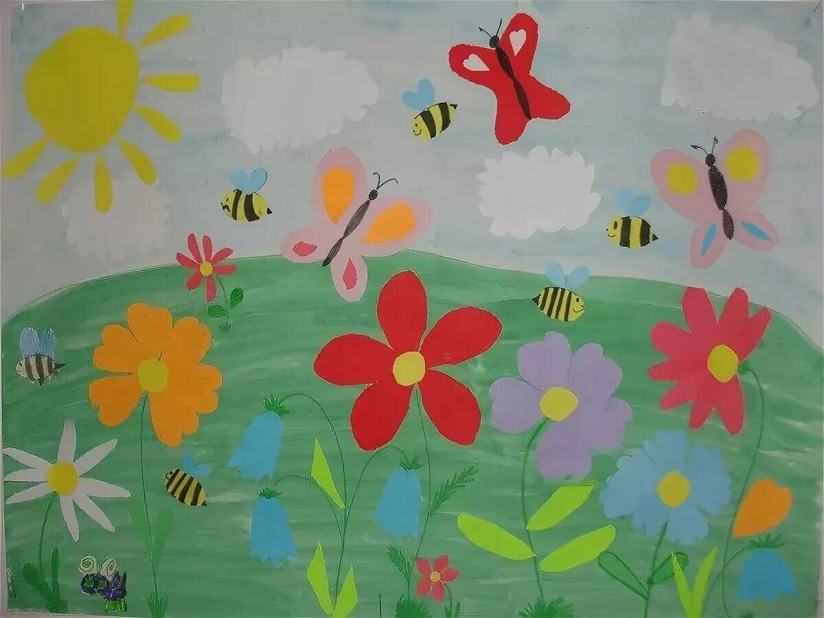 Группа цветочная поляна. Рисование на тему лето. Рисование лето в ДОУ. Рисунок на летнюю тему. Летний рисунок для детей.
