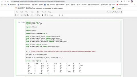 No module named pandas