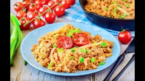 Тушеная капуста с рисом