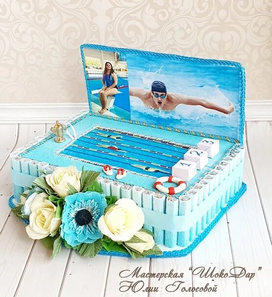 Подарок тренеру на день рождения. Шокобокс тренеру. Идеи подарков на день тренера. С днем тренера по плаванию. Оригинальный подарок тренеру по плаванию.