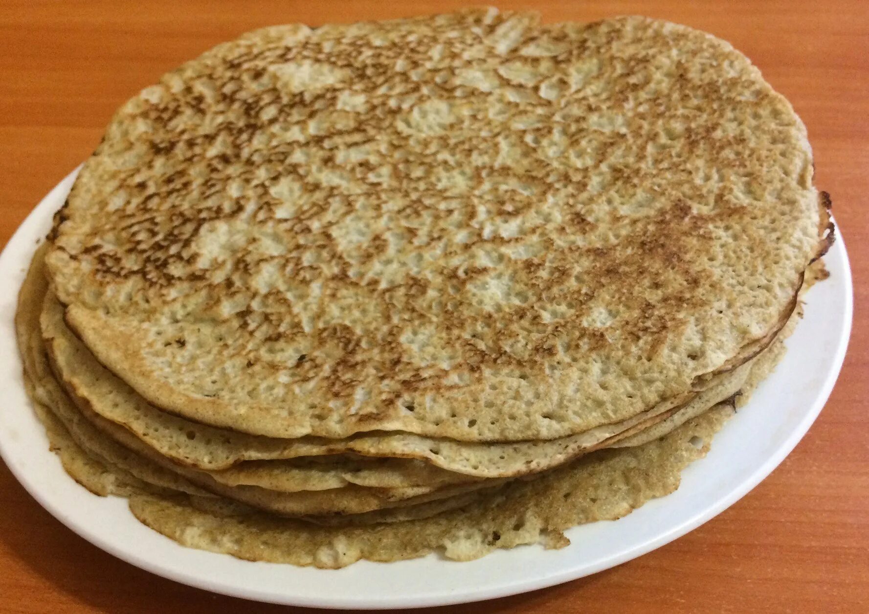 Блины из овсяной муки на воде