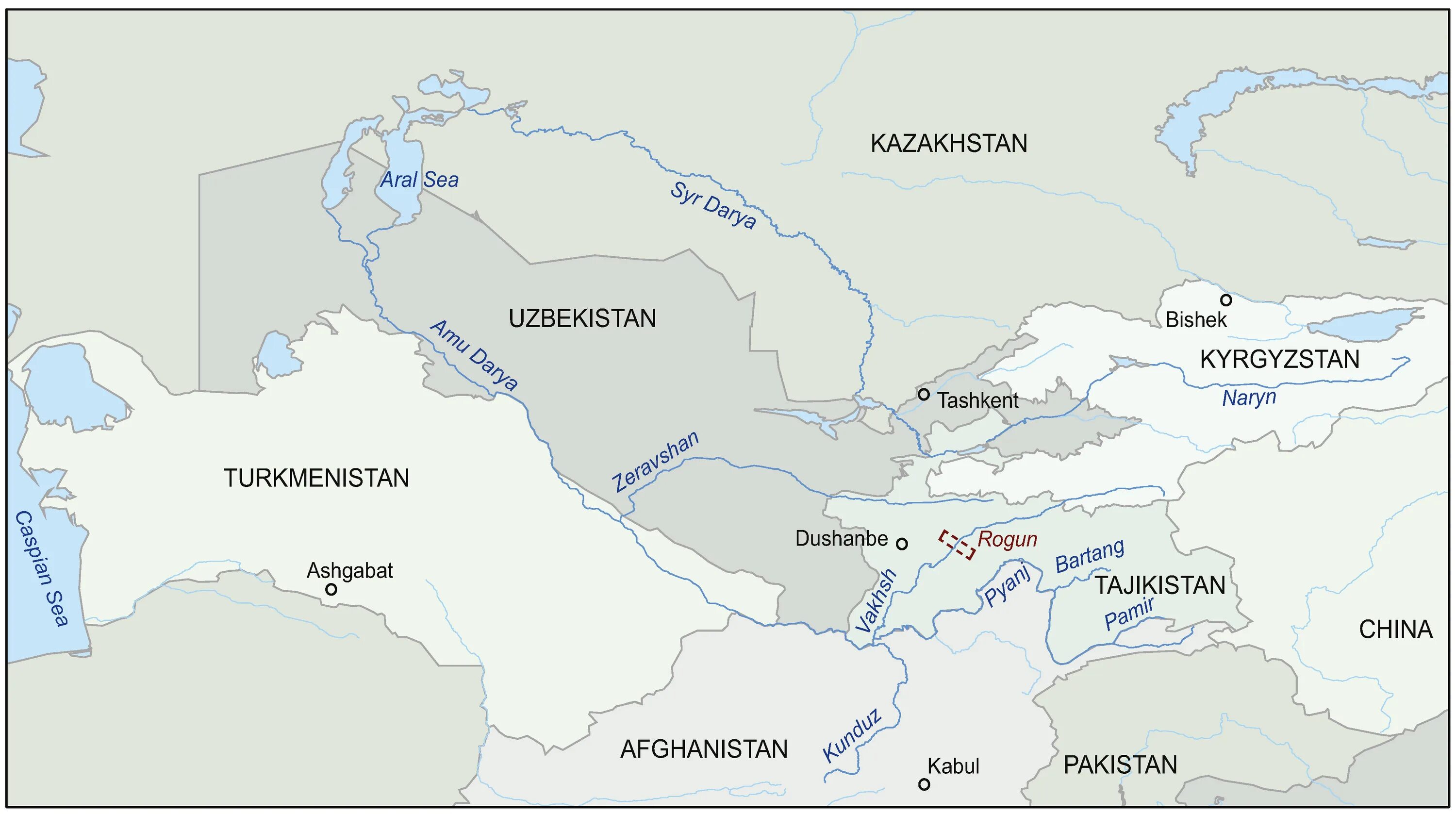 Реки Амударья и Сырдарья на карте. Река Амударья на карте Азии. Река Амударья на физической карте.