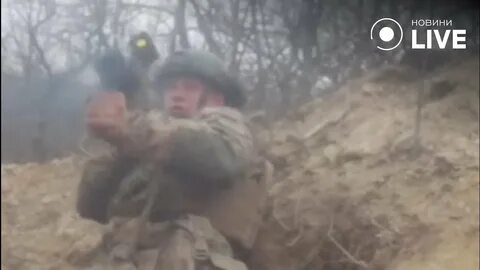 Бои в окопах видео с дрона