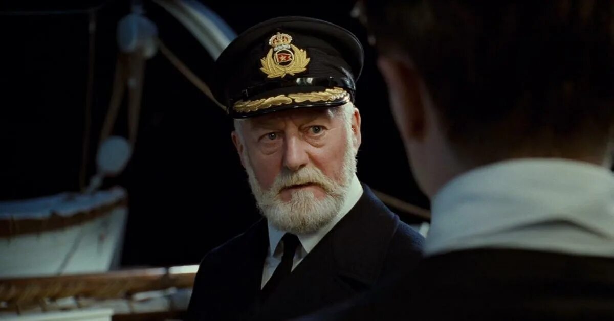 Капитан счастный. Титаник 1997 Смит. Бернард Хилл Титаник. Bernard Hill 1997 Титаник.