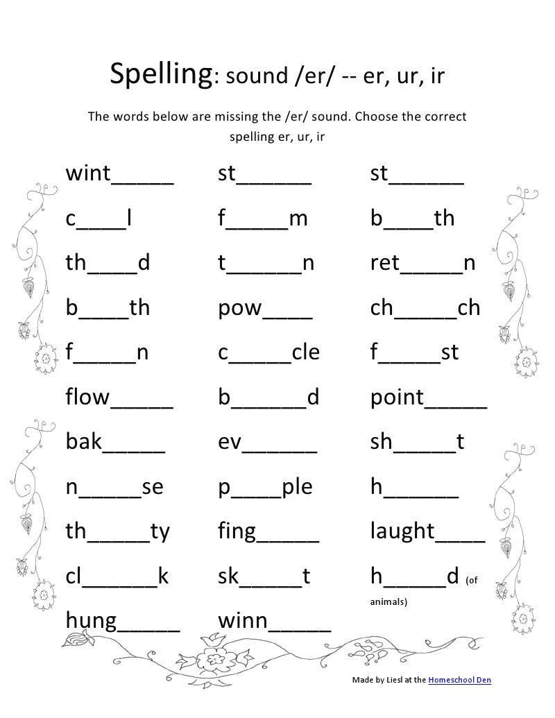 Choose the correctly spelled word. Задания на Spelling для детей. English Worksheets чтением. Spelling для детей упражнения. Чтение ir.