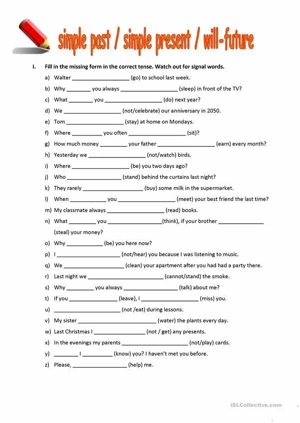 Fill in the correct form. Present simple past simple Future simple Worksheets. Past simple Future simple Worksheets. Present past Future simple упражнения Worksheets. Present past Future simple Worksheets.