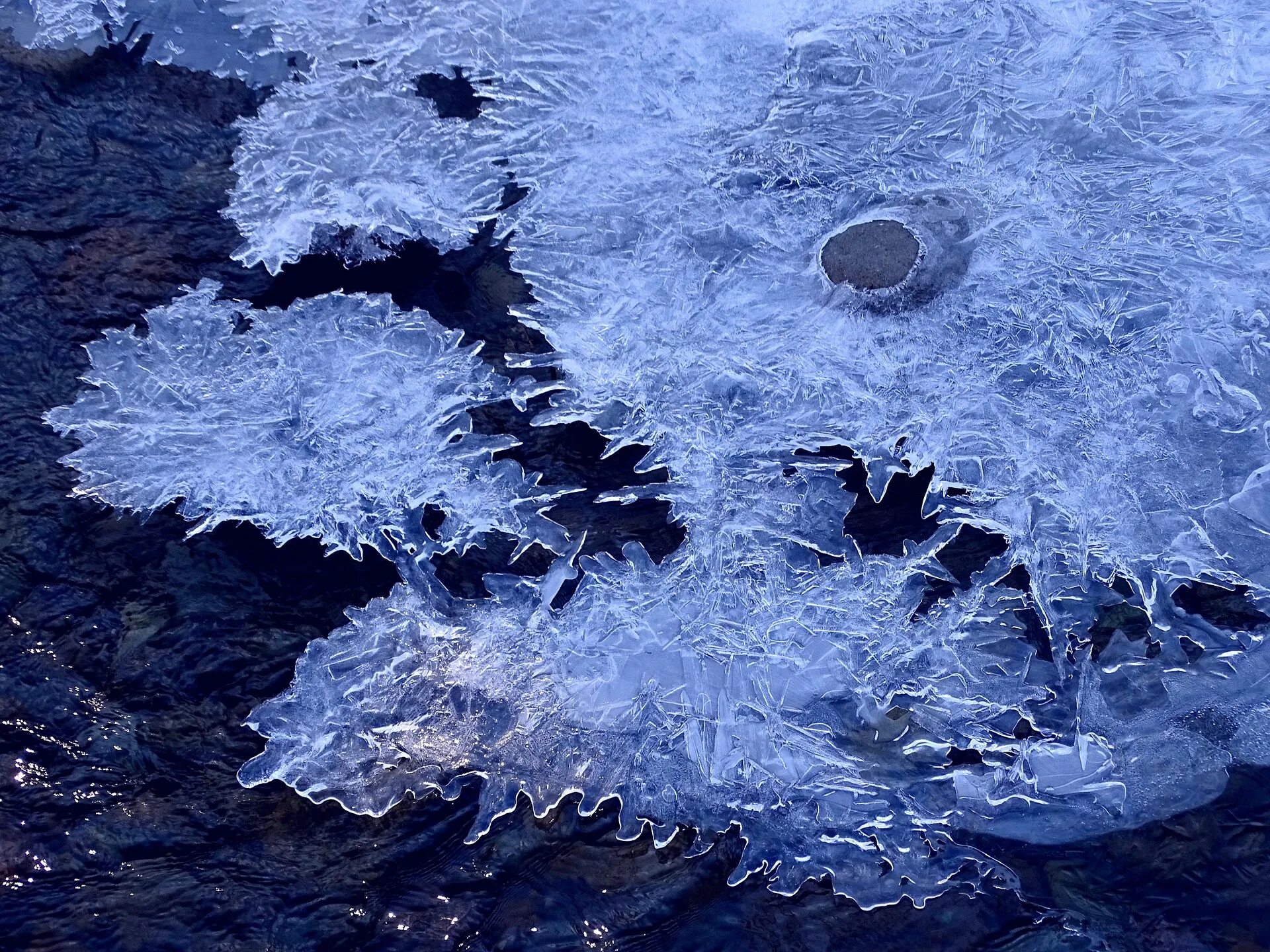 Вода выступила на поверхность льда. Ледяная лужа. Замерзшая лужа. Лед на лужах. Лед на лужах зимой.