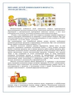 Организация питания детей дома