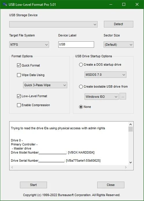 Usb low level