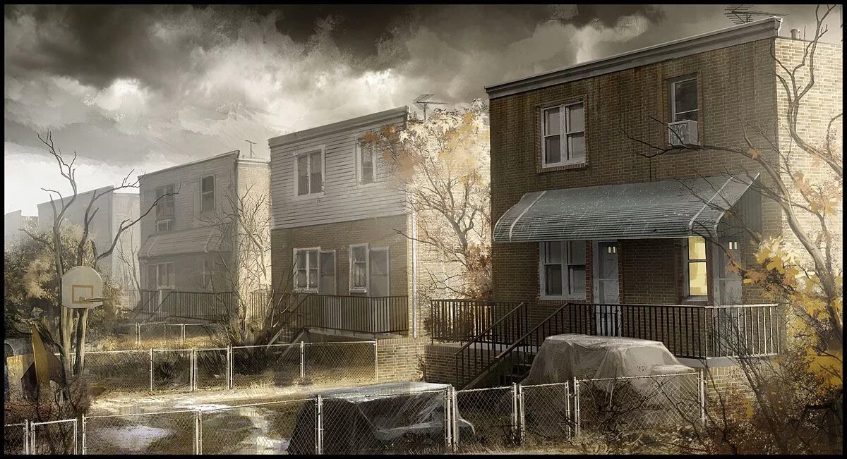 House of rain. Хеви Рейн дом концепт. Heavy Rain Concept Art. Heavy Rain арт. Итан Марс Heavy Rain арт.