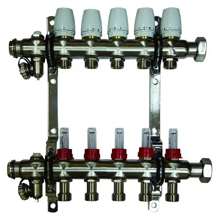 Коллектор отопления Oventrop 5. Meibes коллектор с расходомерами на 5 выходов (RW 1794145). Коллектор Овентроп для отопления на 5 контуров. Коллектор для тёплого пола Overtrop. Распределительный коллектор 5
