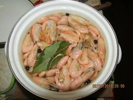 Сколько соли для варки креветок