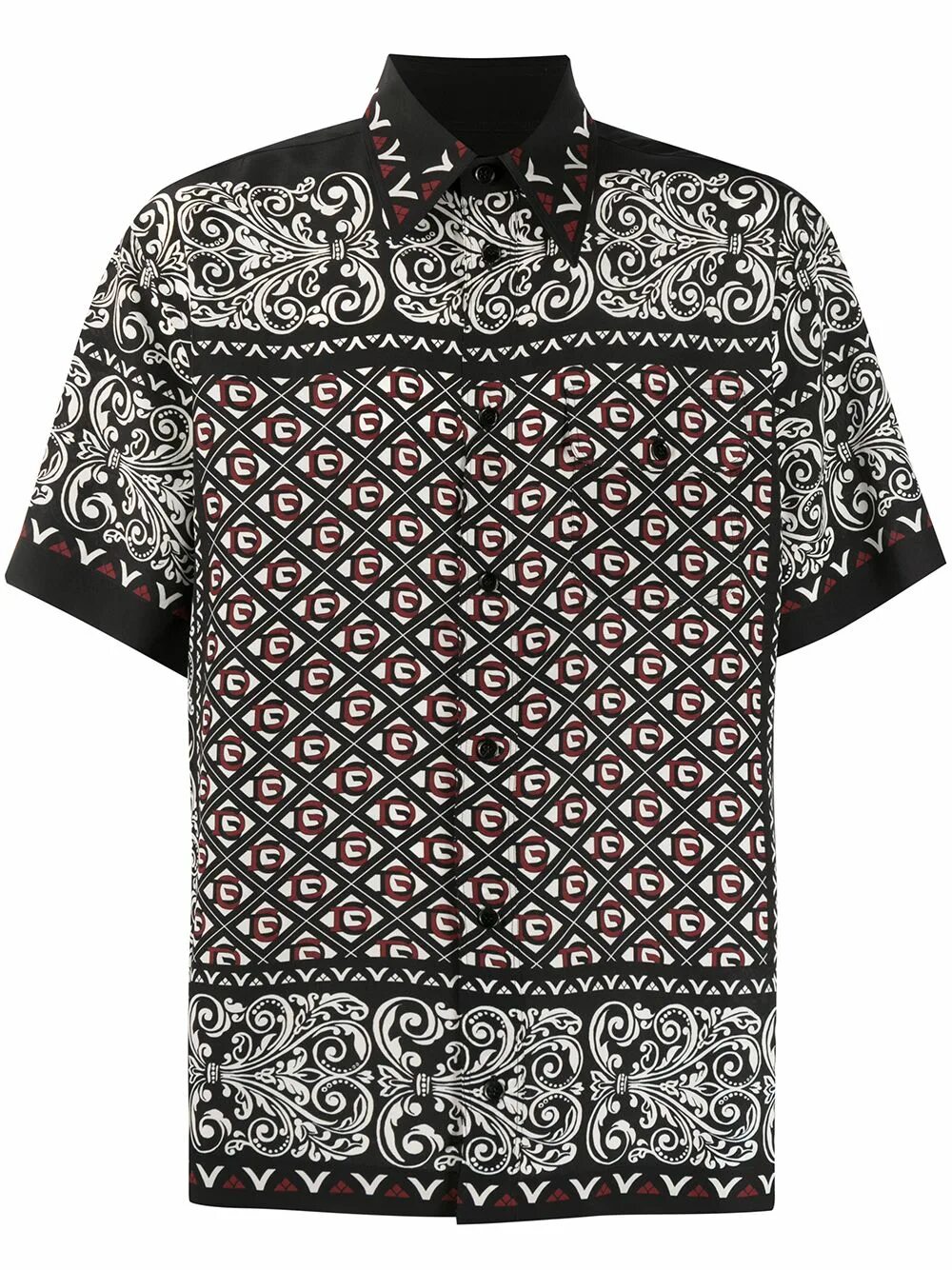 Рубашки от Дольче Габбана. Шелковая рубашка Dolce Gabbana. Dolce & Gabbana - Bandana Shirt Black.