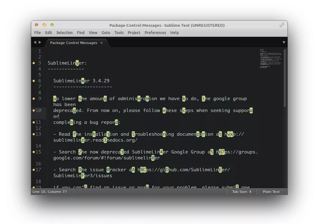 Control messages. Sublime text Mac os. Sublime text 3. Саблайм текст 3. Панель управления саблайм.