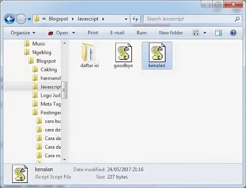 Js file type