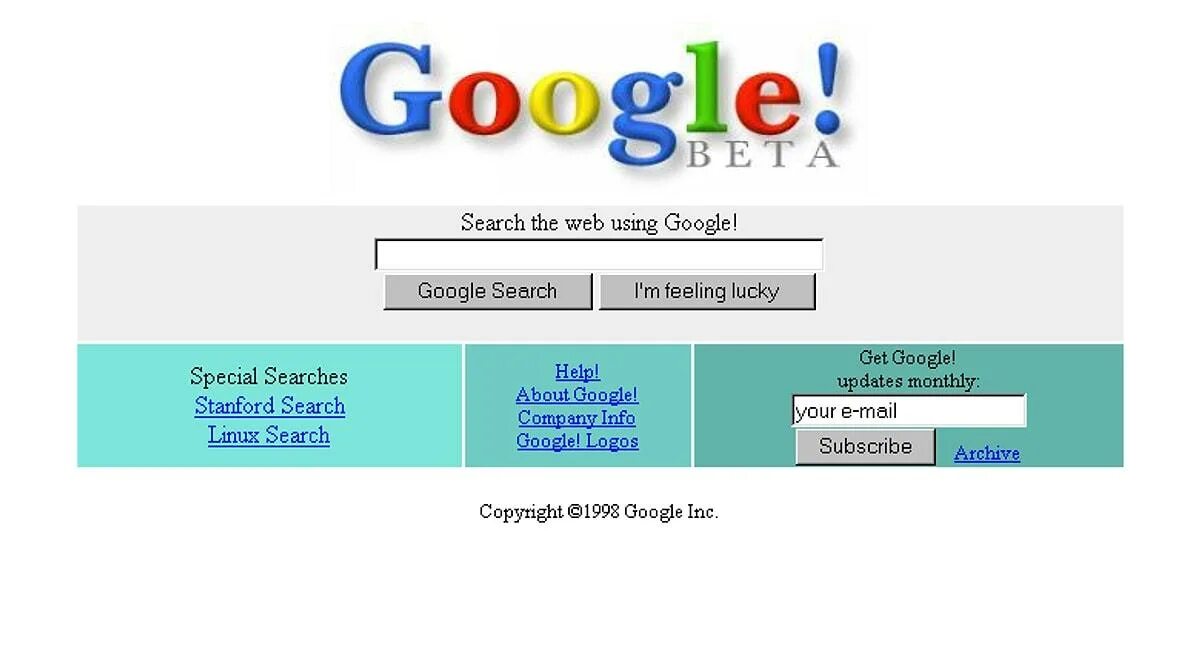 Гугл 1998. Первая версия гугл. Самая первая страница гугл. Google в 1998 году. Поисковые системы америки