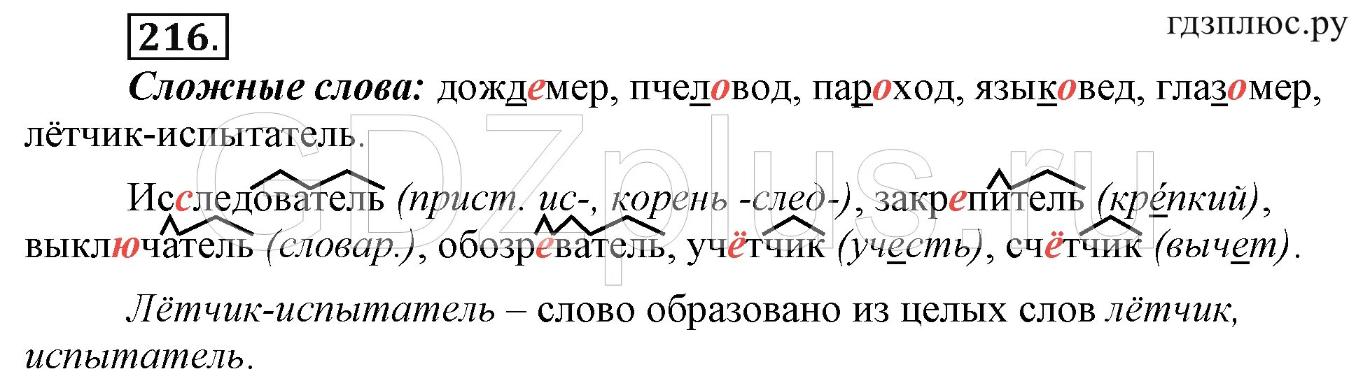 Русский язык шестой класс упражнение 216. Упражнение 216 по русскому языку 6 класс. Русский язык 6 класс ладыженская 216. Гдз рус яз 216. От какого слова образовано слово загореть