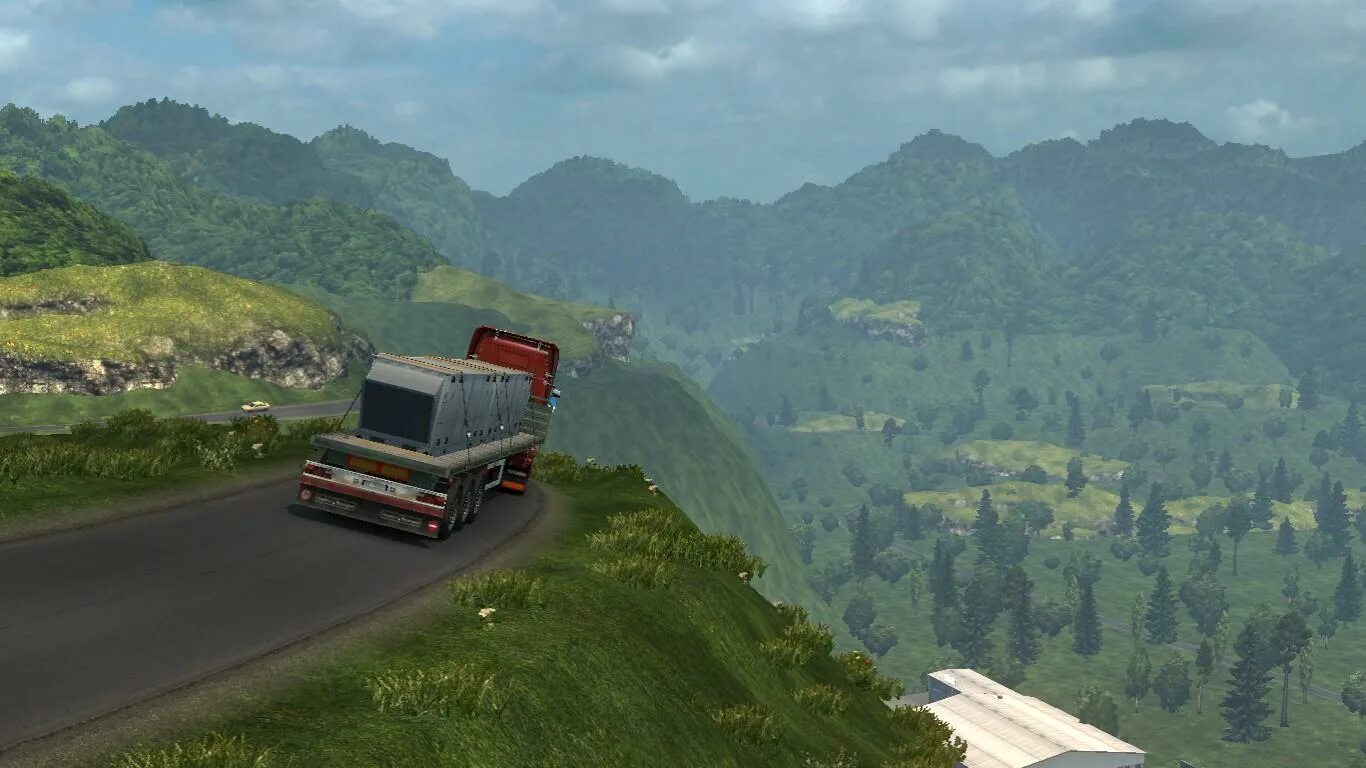 Simulator 2d игры. Road Truck Simulator. Игра on the Road Truck Simulator. Горы в ETS 2. On the Road Truck Simulator карта.