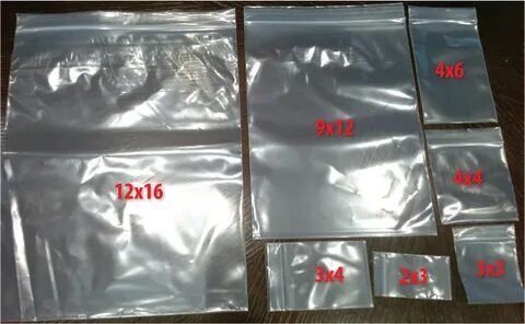 Размеры пакетов zip lock