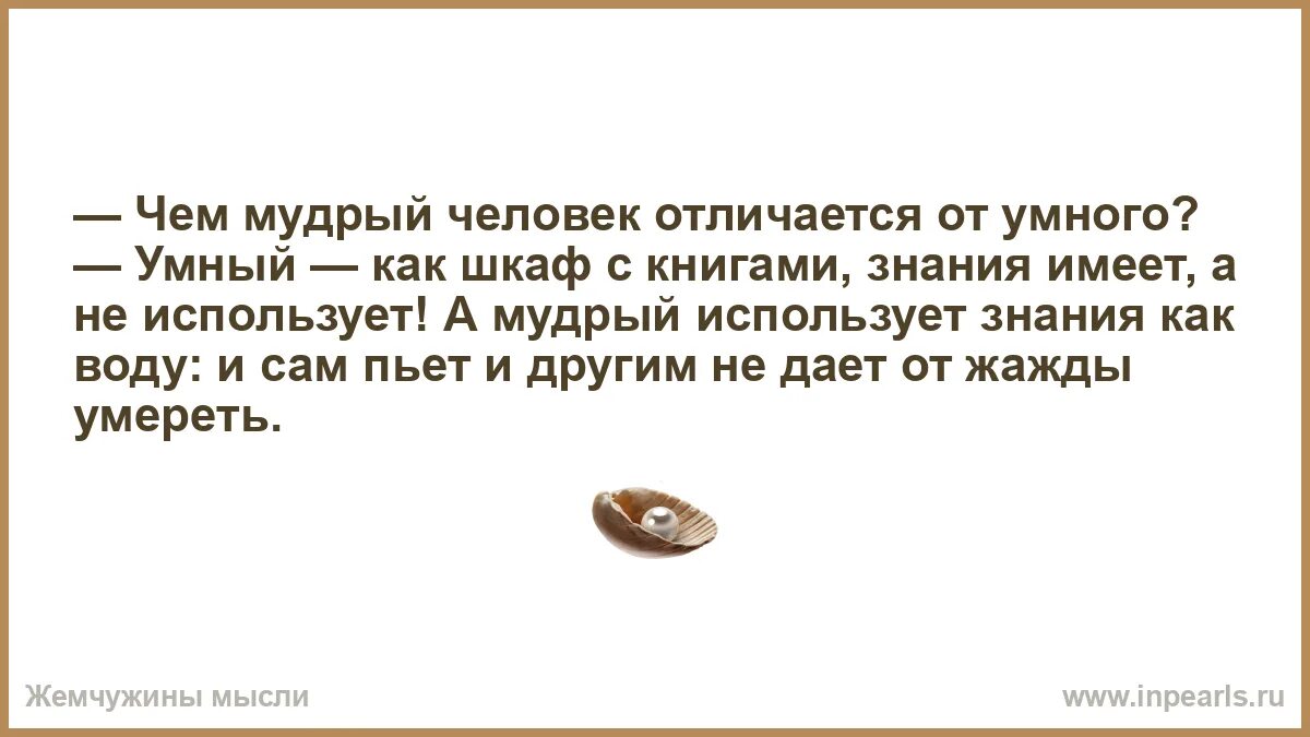 Чем отличается мудрый человек от умного знающего. Чем отличается мудрый человек от умного знающего