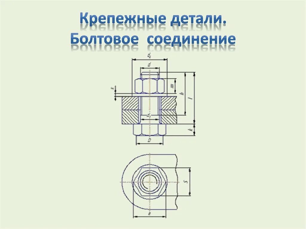 Болтовое соединение деталей. Болтовое крепежное соединение. Соединения крепежными деталями. Крепление двух деталей болтами отверстия. Сколько крепежных деталей входит в соединение.