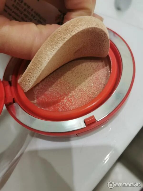 Как выглядит кушон для лица Missha Тональный крем Velvet Finish Cushion PA+++, SPF 50+, 15 мл/15 г, оттенок: