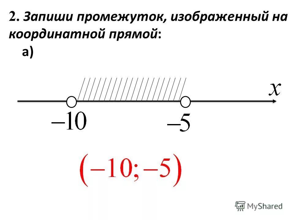 1 10 17 на координатной прямой