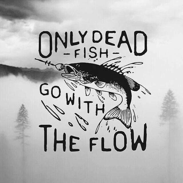 Go with the flow. Only Dead Fish go with the Flow. Dead Fish with the Flow. Flow. Йорген гротдаль.