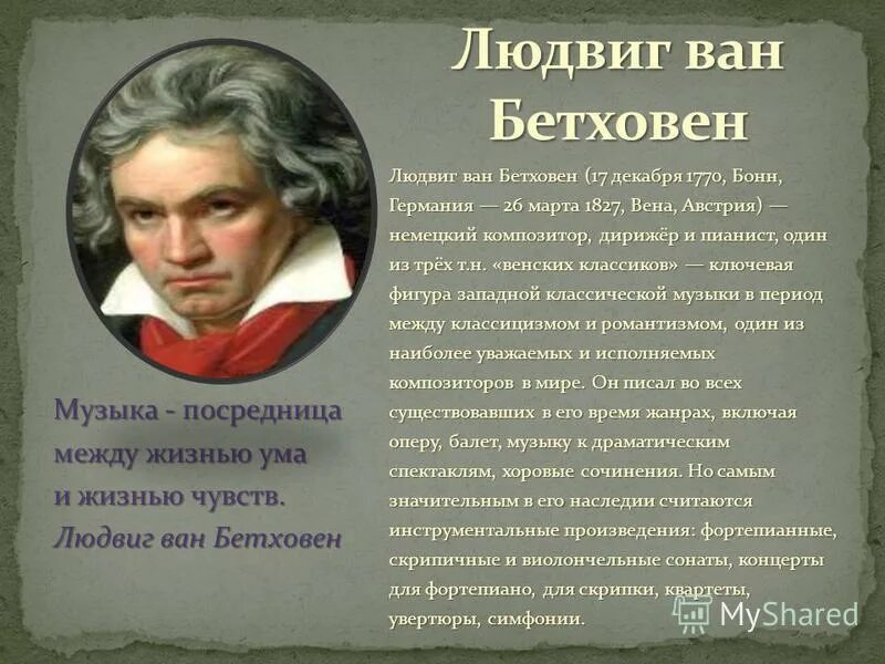 основные произведения бетховена