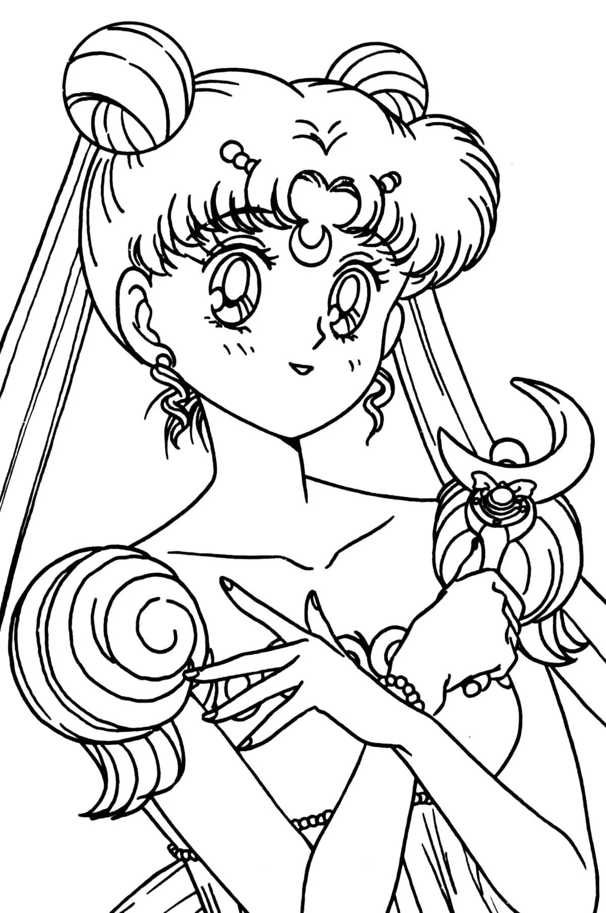 Раскраска мун. Сейлор Мун чёрно-белый. Sailor Moon раскраска.