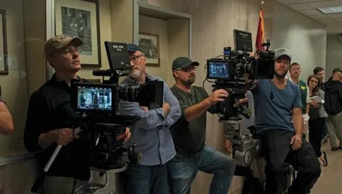Behind the scenes of Gone Girl (2014). 