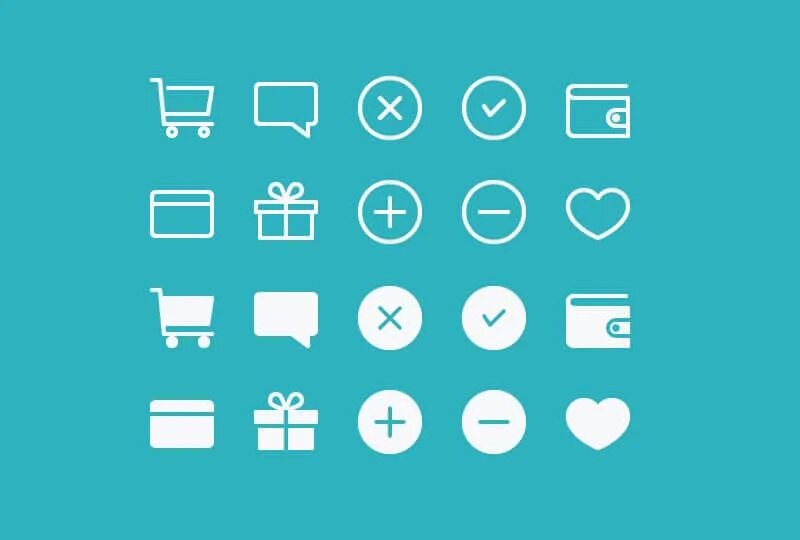 Векторные иконки для сайта. Svg набор. Различные значки. Векторные значки. Контурные иконки.