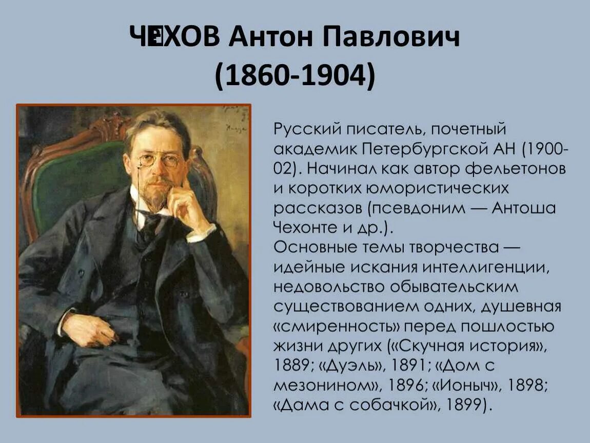 Писатель автор пьес. Биография Чехова 4 класс. А П Чехов биография 4 класс.