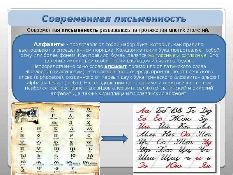 Создание первого алфавита в какой стране. Современная письменность. История письменности. История русской письменности. Разновидности письменности.