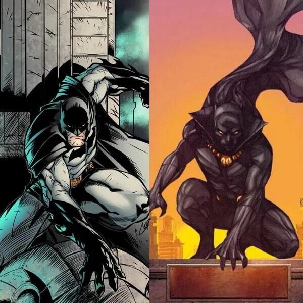 Черная пантера против черной пантеры. Чёрная пантера против Бэтмена. Бэтмен против пантеры. Супермен против черной пантеры. Бэтмен и пантера.