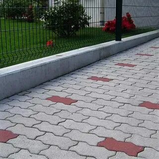Брусчатка серая красная