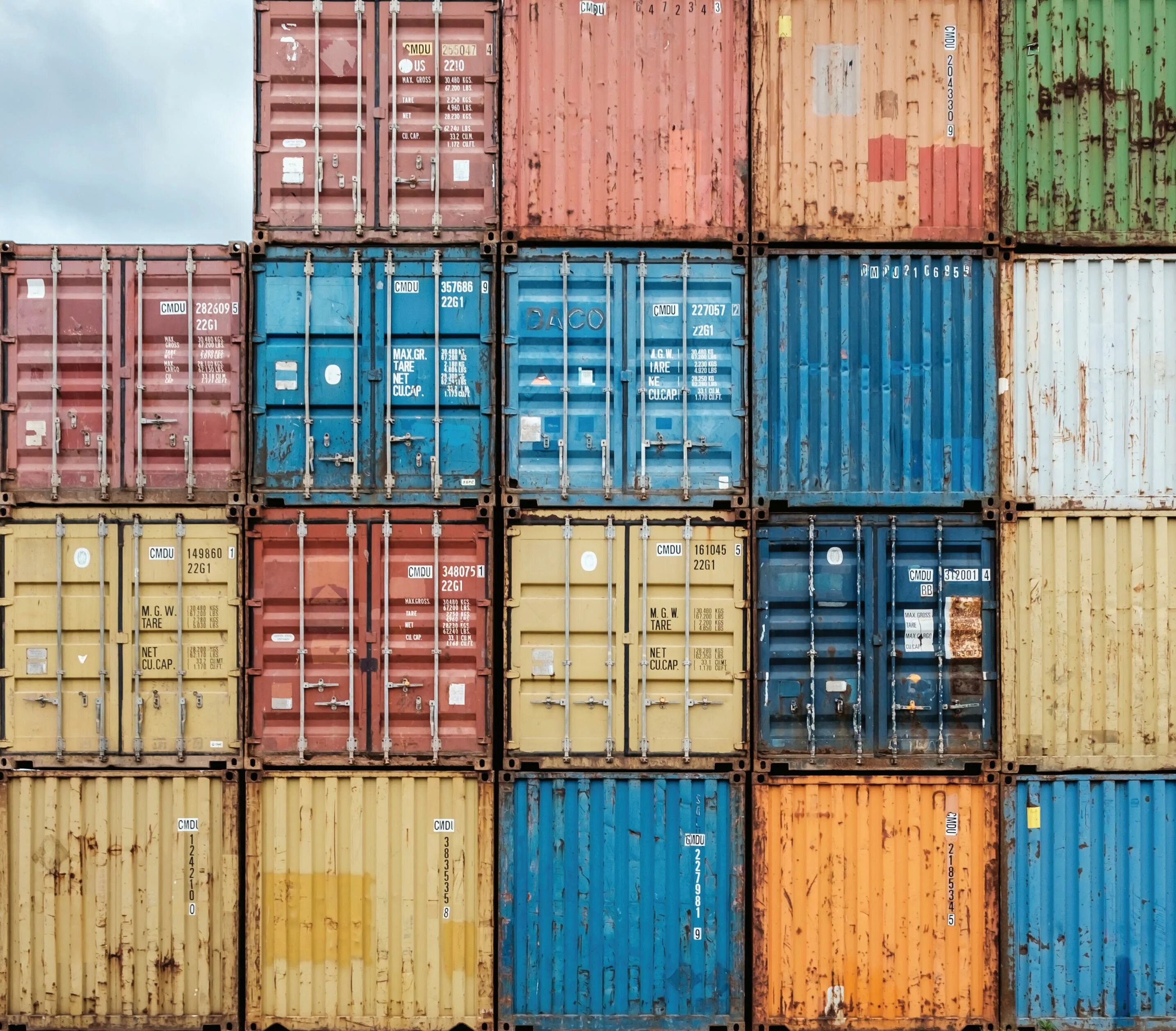 Shipping container rust. Shipping container rust