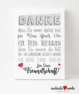 Kunstdruck Danke für Deine Freundschaft als 2 - изображение 