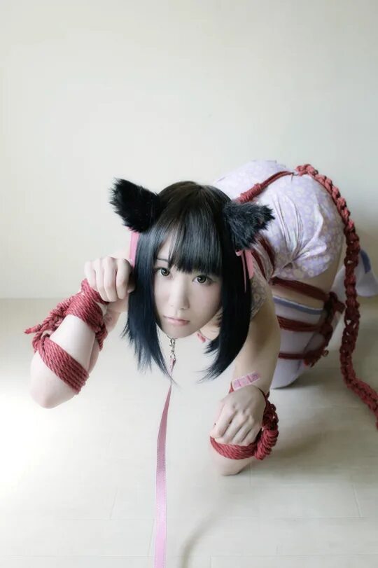 Bitchsuit. Связанная девушка косплей. Связанные девушки косплей. Девушка Pet girl. Пет плей кошка