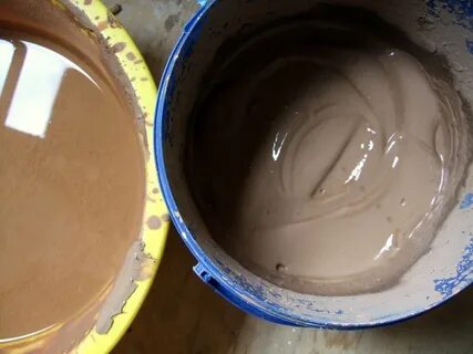 Выделение глины из ее смеси с водой