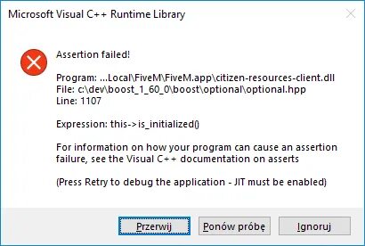 Assertion error