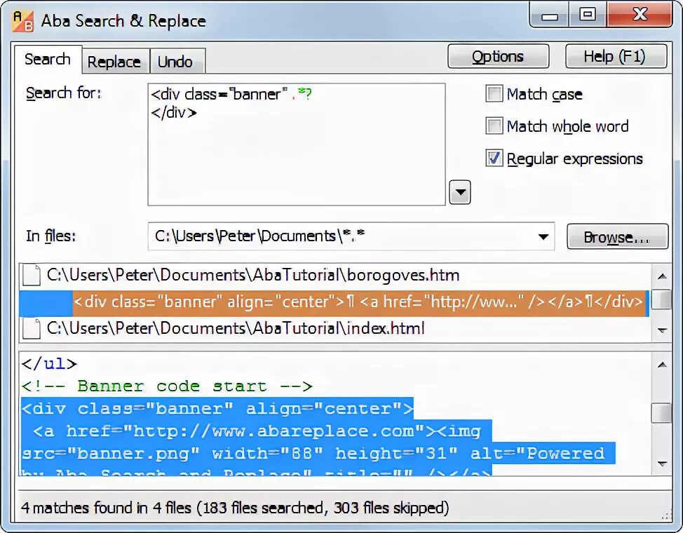 Replace 1 2. Search and replace. 303 файл. search replace db.