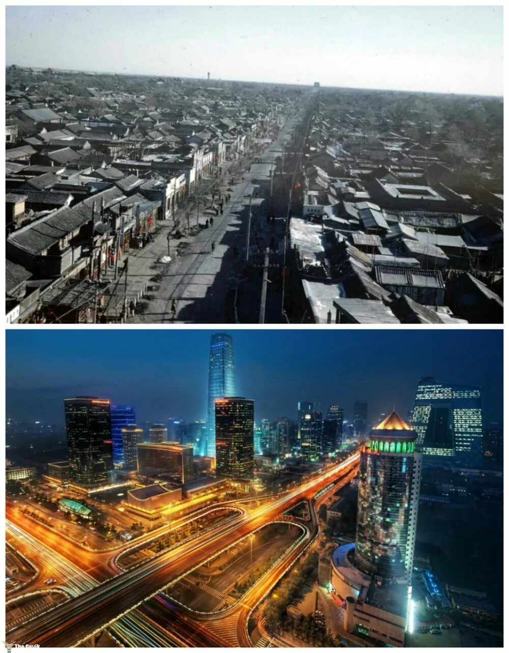 Что раньше было в мире. Пекин 2000. Шанхай 50 лет назад и сейчас. Китай 20 лет назад. Города раньше и сейчас.