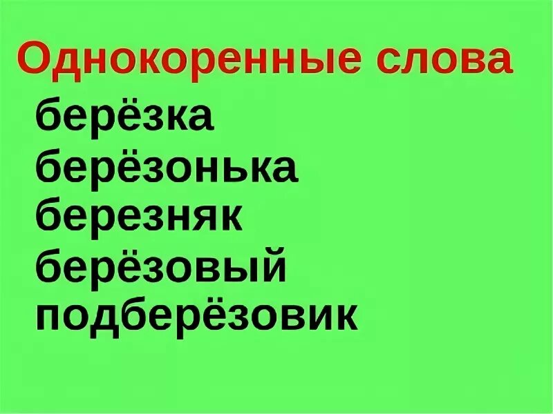 Однокоренные слова к слову 4