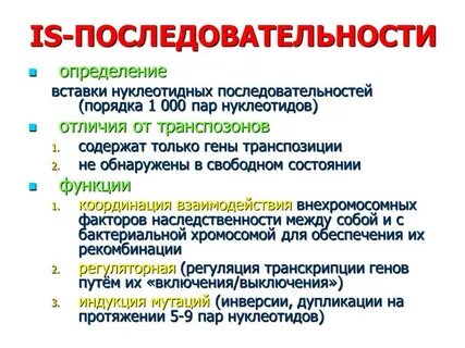 Последовательность бактерии
